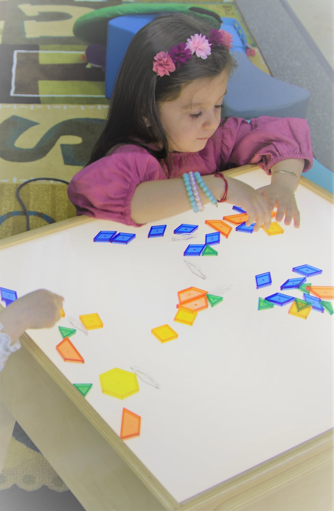 Exploring colors and shapes at Little Muslims Skokie